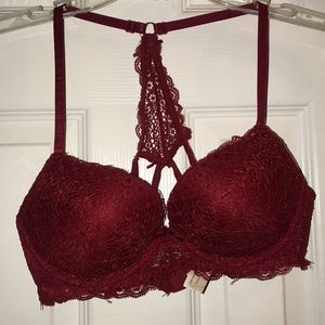 Lacy Red Bra